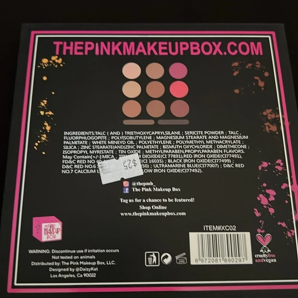 New- The Pink Makeup Box palette